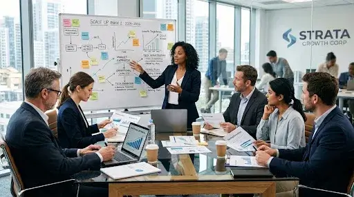 Business strategy workshop focused on building systems for long-term organisational growth